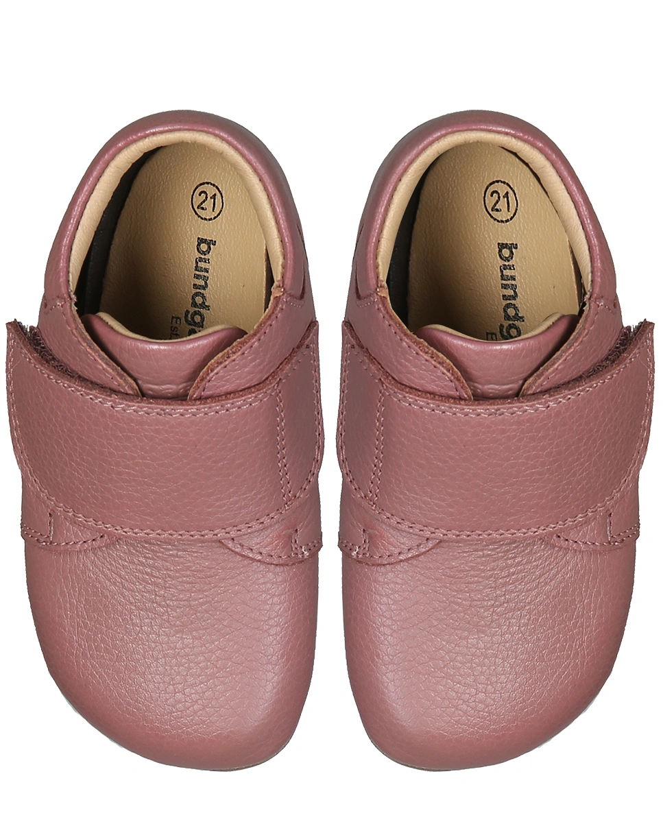 Klett-Krabbelschuhe TANNU in dark rose