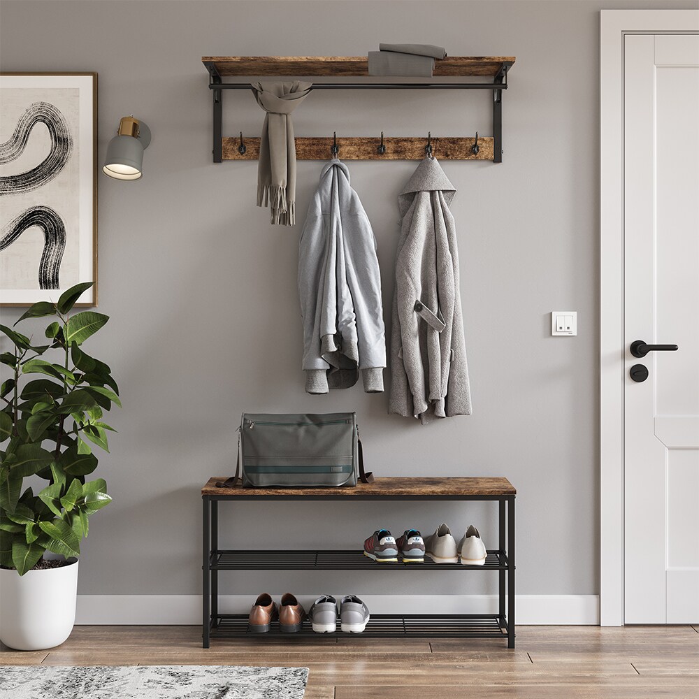 Vicco Wandgarderobe Hängegarderobe Garderobe Fyrk 100cm Ablage 4 Haken Wandregal