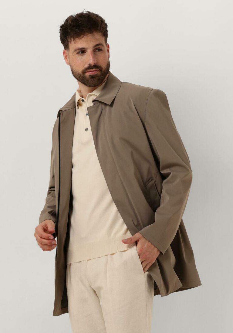 PROFUOMO taupe profuomo regenjas outerw mgnt clsr long