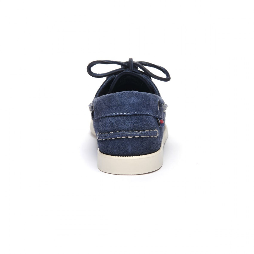 DOCKSIDES PORTLAND FLESH OUT Blue Navy-Chaussures bateau pour femme en cuir suede