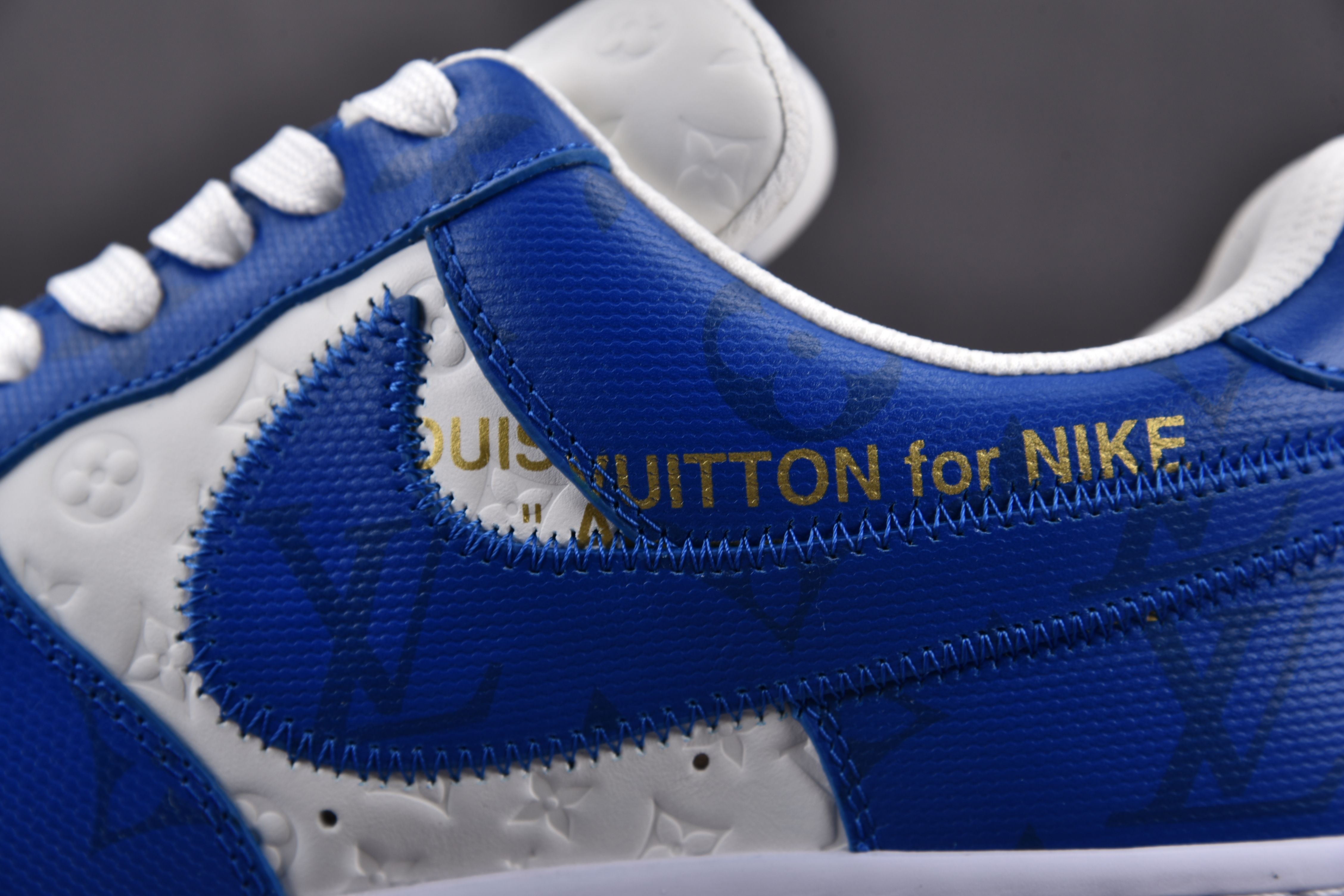 Louis Vuitton Nike Air Force 1 Low By Virgil Abloh White Royal