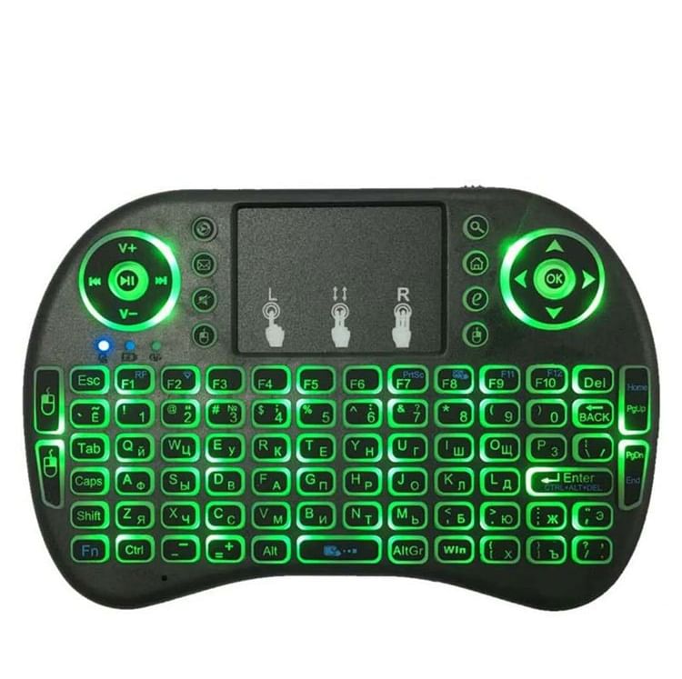 HOMTEC - USB oplaadbaar draadloos draagbaar toetsenbord met trackpad