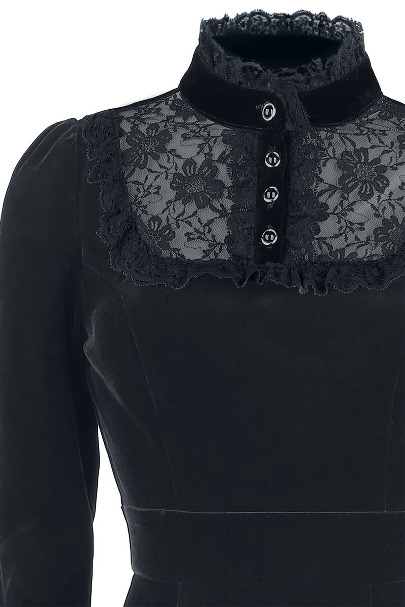 Robe En Velours Nightshade | H&R London Robe mi-longue