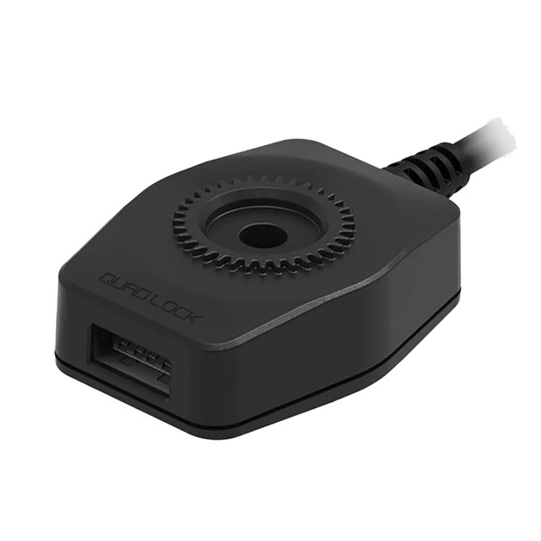 Quad Lock - Chargeur USB Moto Noir
