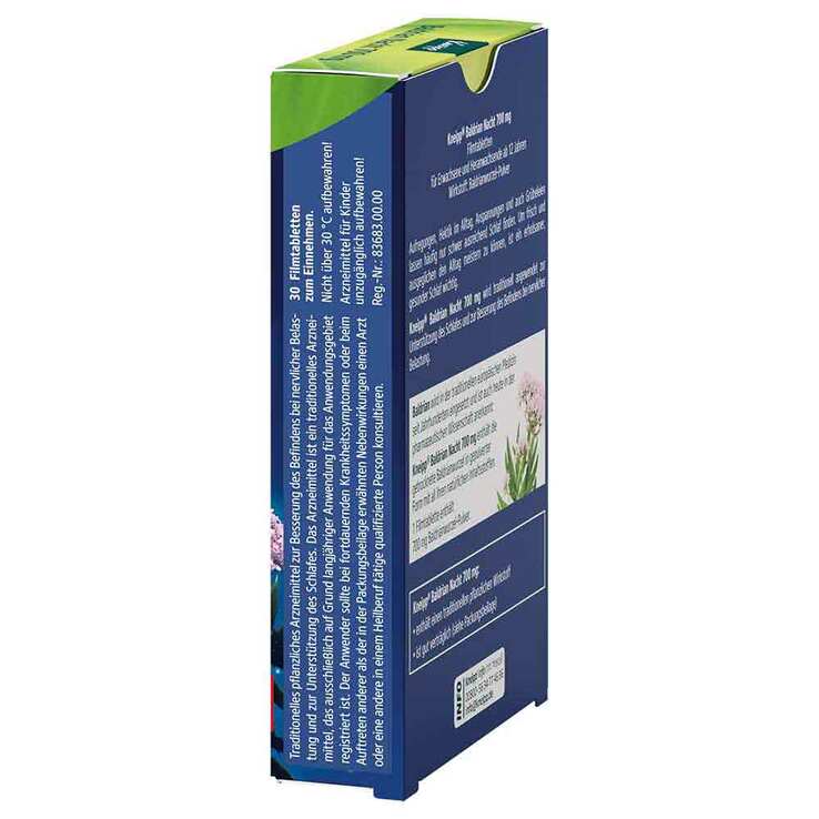 Kneipp Baldrian Nacht 700 mg Filmtabletten, 30 St