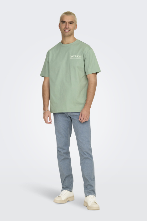 Only & Sons groene heren t-shirt