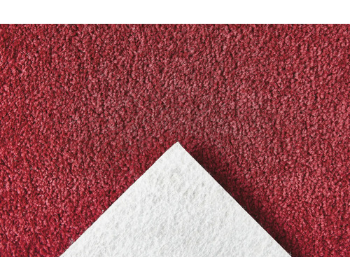 Velours tapijt Ines rood 400 cm breed (per meter verkocht)