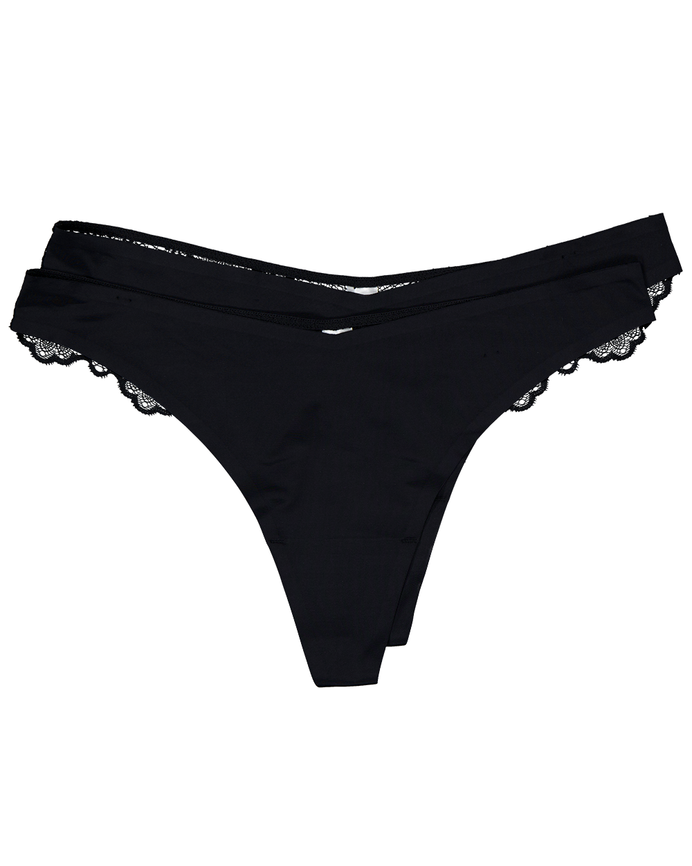 Dames string lace Naadloos  2-Pack Zwart kopen? Goed en goedkoop
