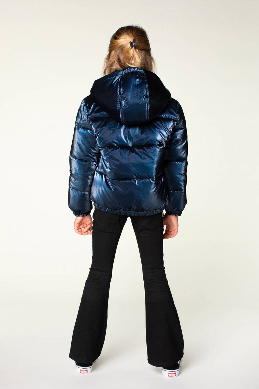 Moodstreet gewatteerde winterjas Julie donkerblauw