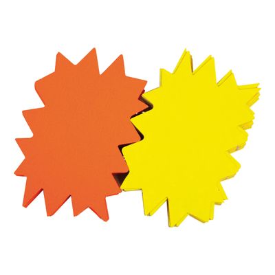 Apli Agipa - 10 éclatés fluo non effaçables - jaune/orange - 48 x 64 cm