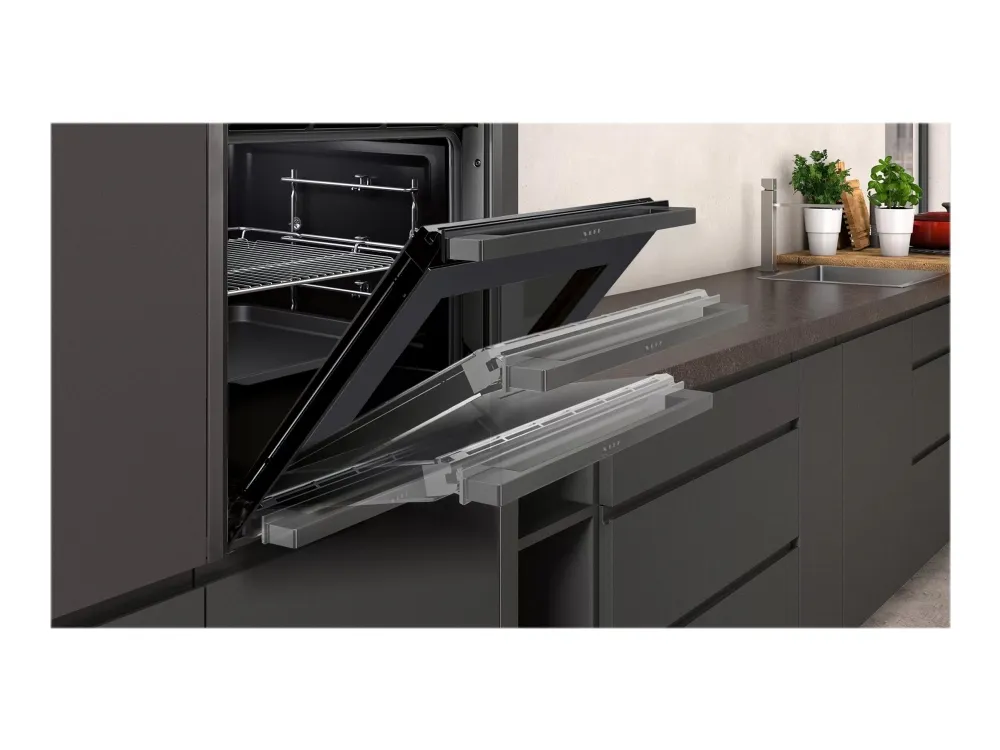 Neff N 90 B47FS26G0 - Ovn - med dampfunktion - til indbygning - Wi-Fi - niche - bredde: 56 cm - dybde: 55 cm - højde: 59.5 cm - med selv-rengøring - Klasse A  - grafitgrå