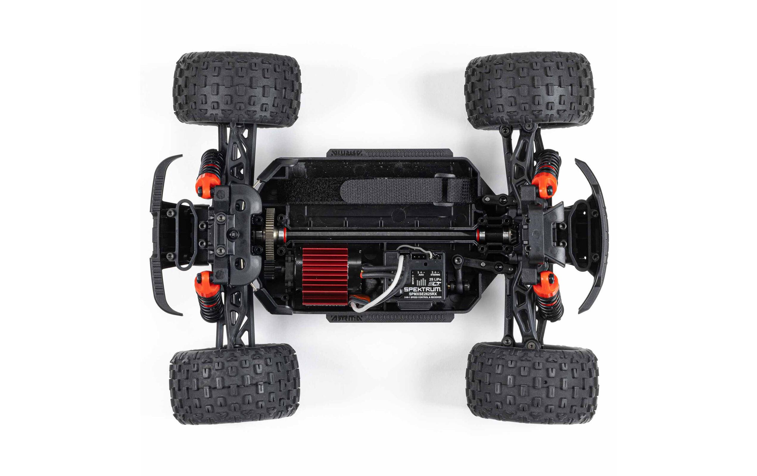 Monster Truck Granite Grom Mega 380 Blau, RTR, 1:18<br>Robuster 4wd mini Monstertruck mit Spektrum Technik
