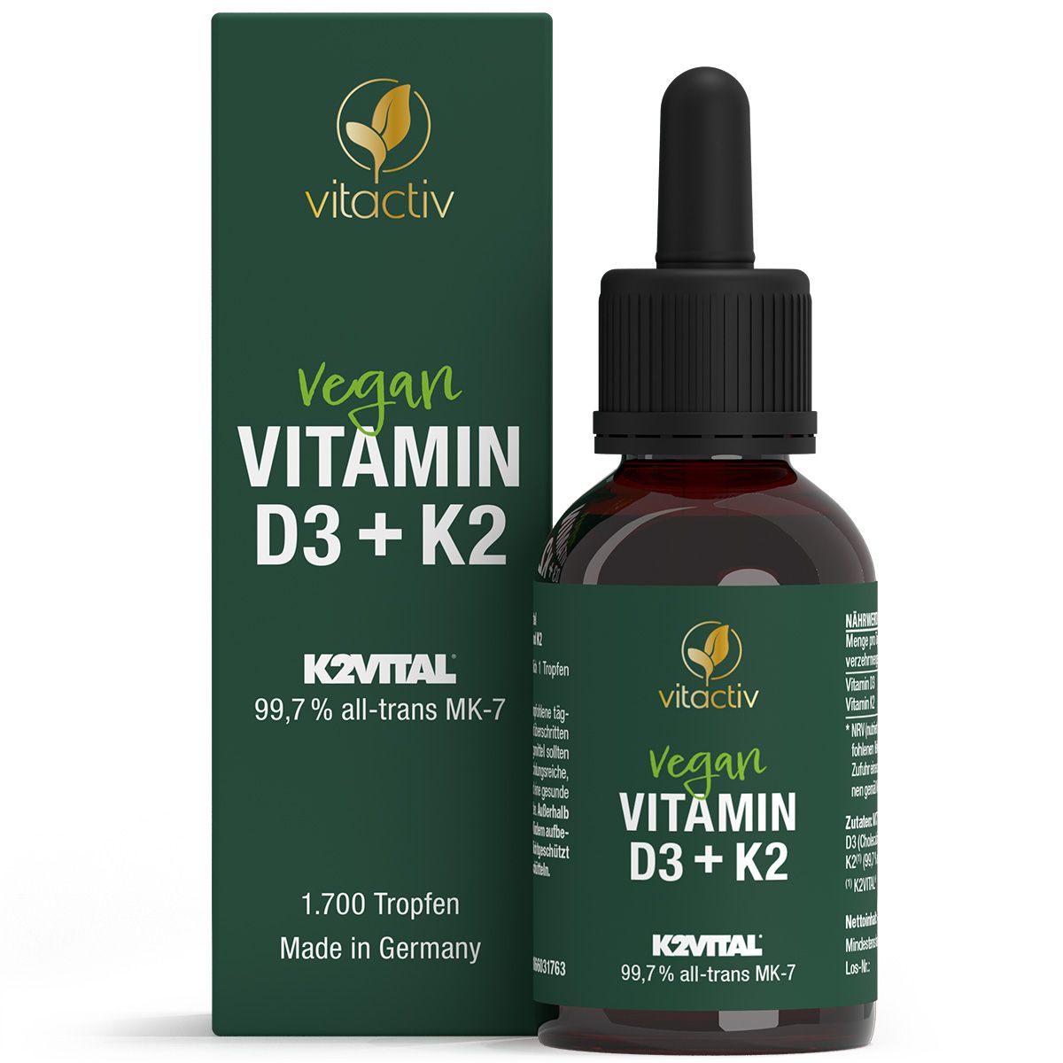 Vitactiv - VITAMIN D3 + K2 TROPFEN