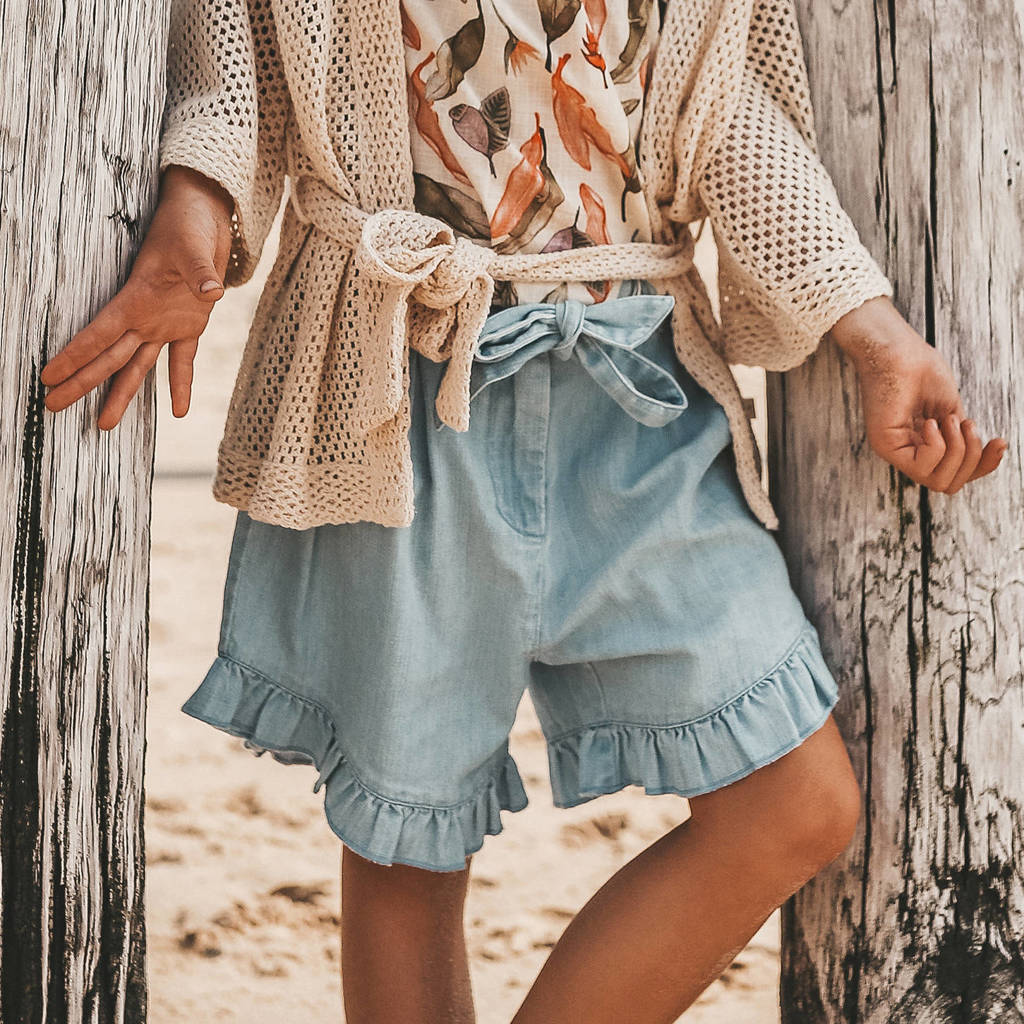 Your Wishes denim short Regina blue denim