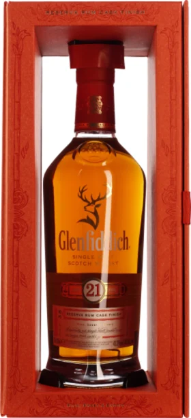 GLENFIDDICH 21 YEARS RESERVA RUM CASK FINISH SINGLE MALT 70CL