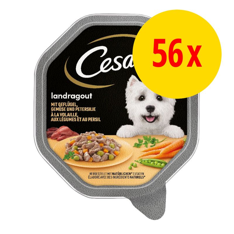 Cesar Recettes campagnardes Mini filets en sauce 56 x 150 g