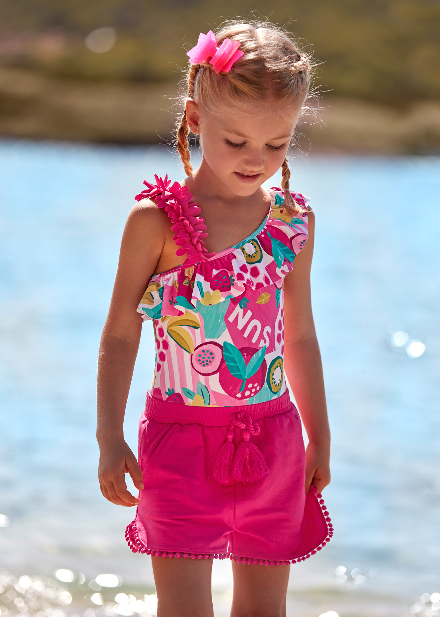 Shorts de lã Better Cotton Honey para meninas