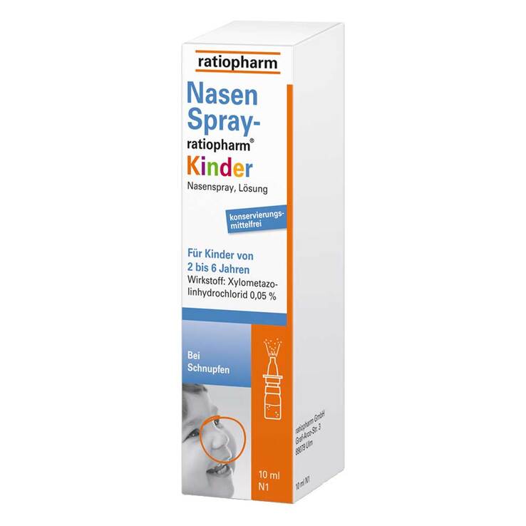 Nasenspray ratiopharm Kinder, 10 ml