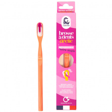 Lamazuna Brosse à dents rechargeable Corail - Extra souple