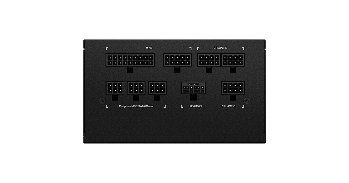 GIGABYTEGP-UD1000GM PG5 modulaire 1000 watt voeding   (Zwart, 1x 12VHPWR, 4x PCIe)