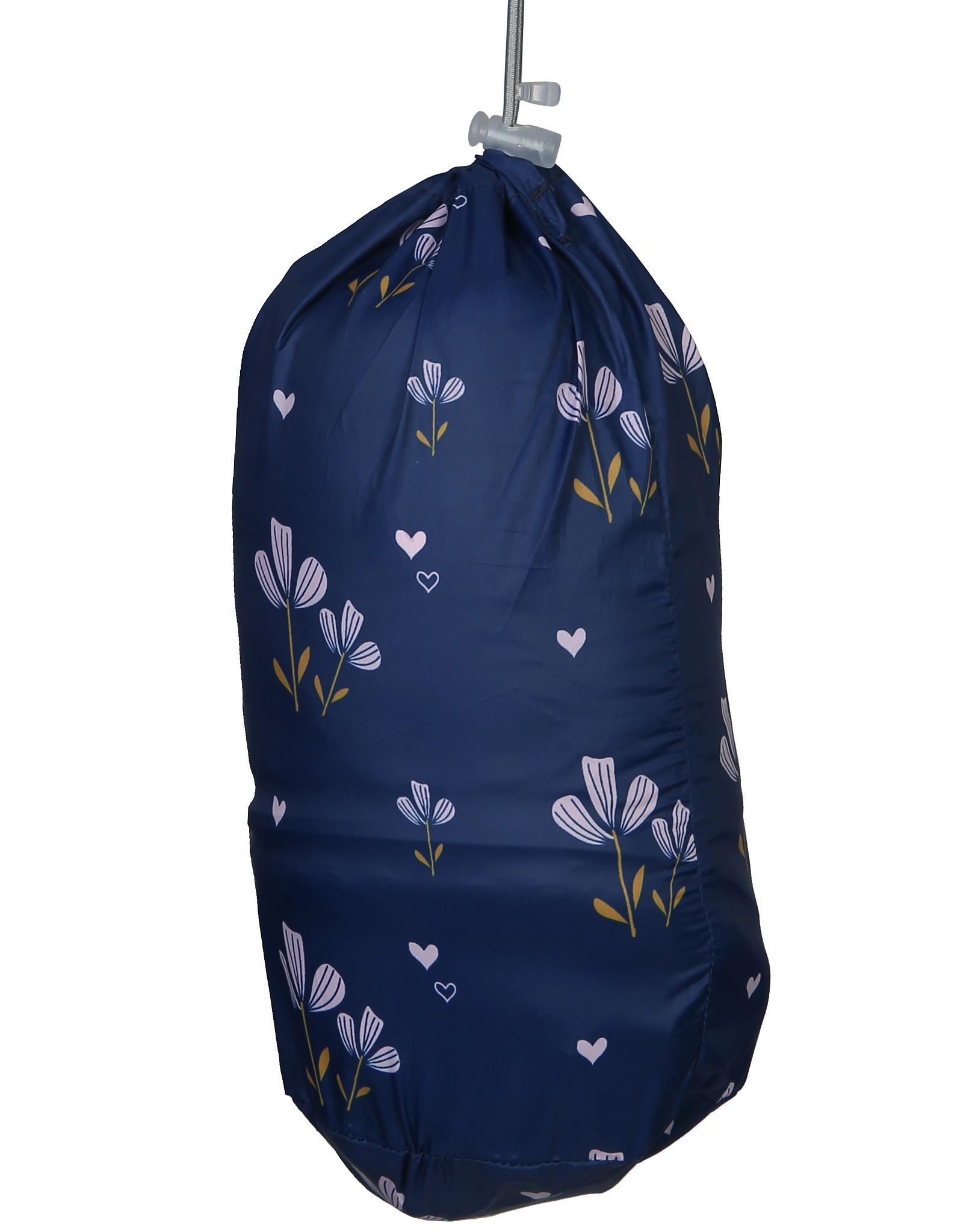 Steppjacke BLUMEN in blau/rosa