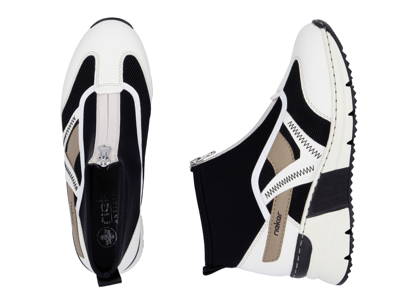 Rieker Bootie mit Schaft aus elastischem Textil