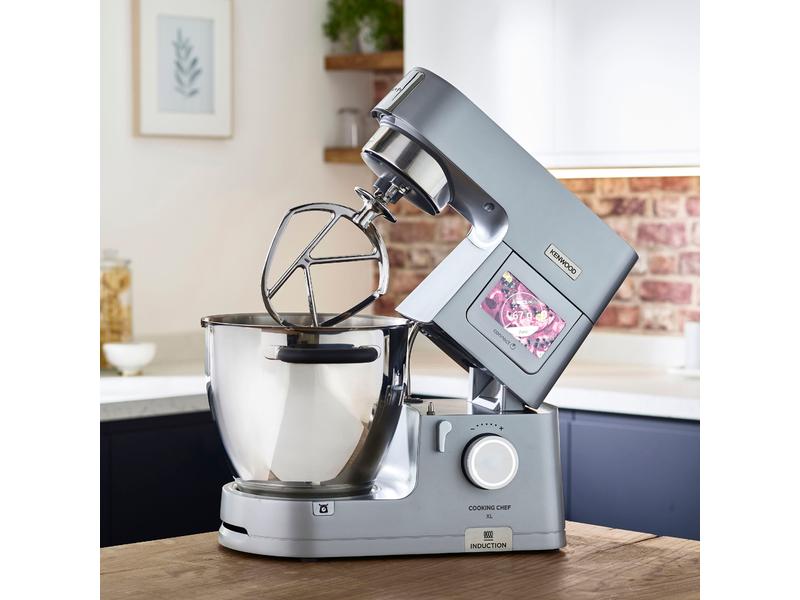 Kenwood Küchenmaschine Cooking Chef XL KCL95.004SI Silber Vielseitiges Küchengerät mit Koch- und Wiegefunktion