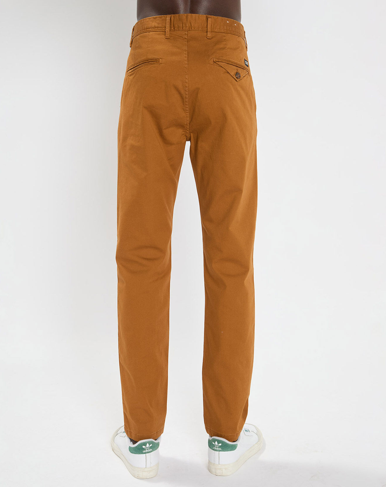 Scotch & Soda Pantalon Chino Slim Fit en Coton Bio mélangé Stuart Stretch camel