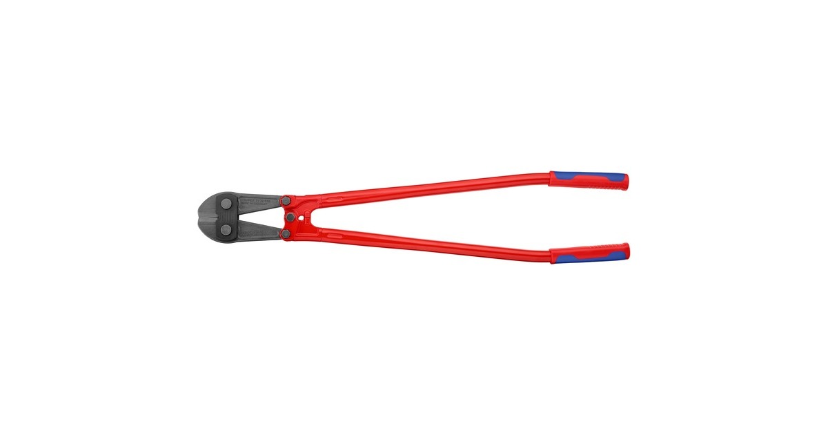 KNIPEXBoutensnijder 71 72 910 kniptang  (Rood/blauw, MIddensnijder, Geschroefd scharnier)