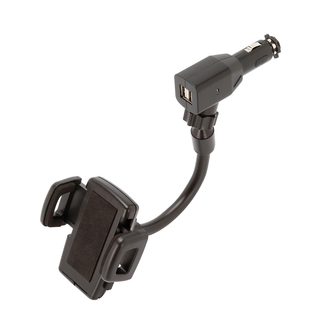 Support pour smartphone allume-cigare et 2 USB