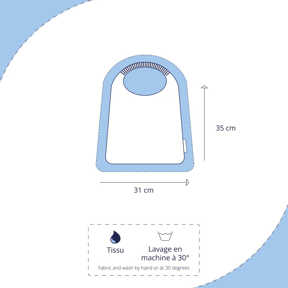 Serviette Enfant Élastique Badiane Framboise