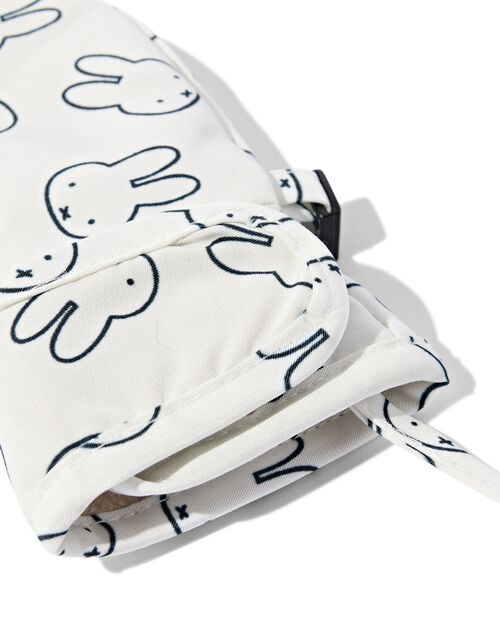moufles miffy avec cordons écru