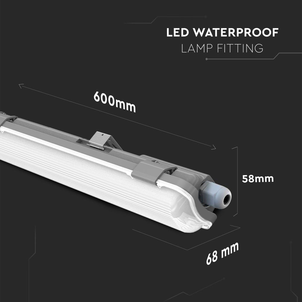 LED-lichtstrip met buizen - IP65 - Wit - 18W - 1700 lumen - 6400K - 120cm