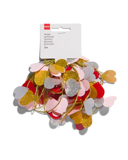 guirlande petits coeurs 2 mètres