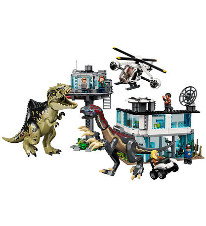 LEGO? Jurassic WoRød - Giganotosaurus og Therizinosaurus angripe