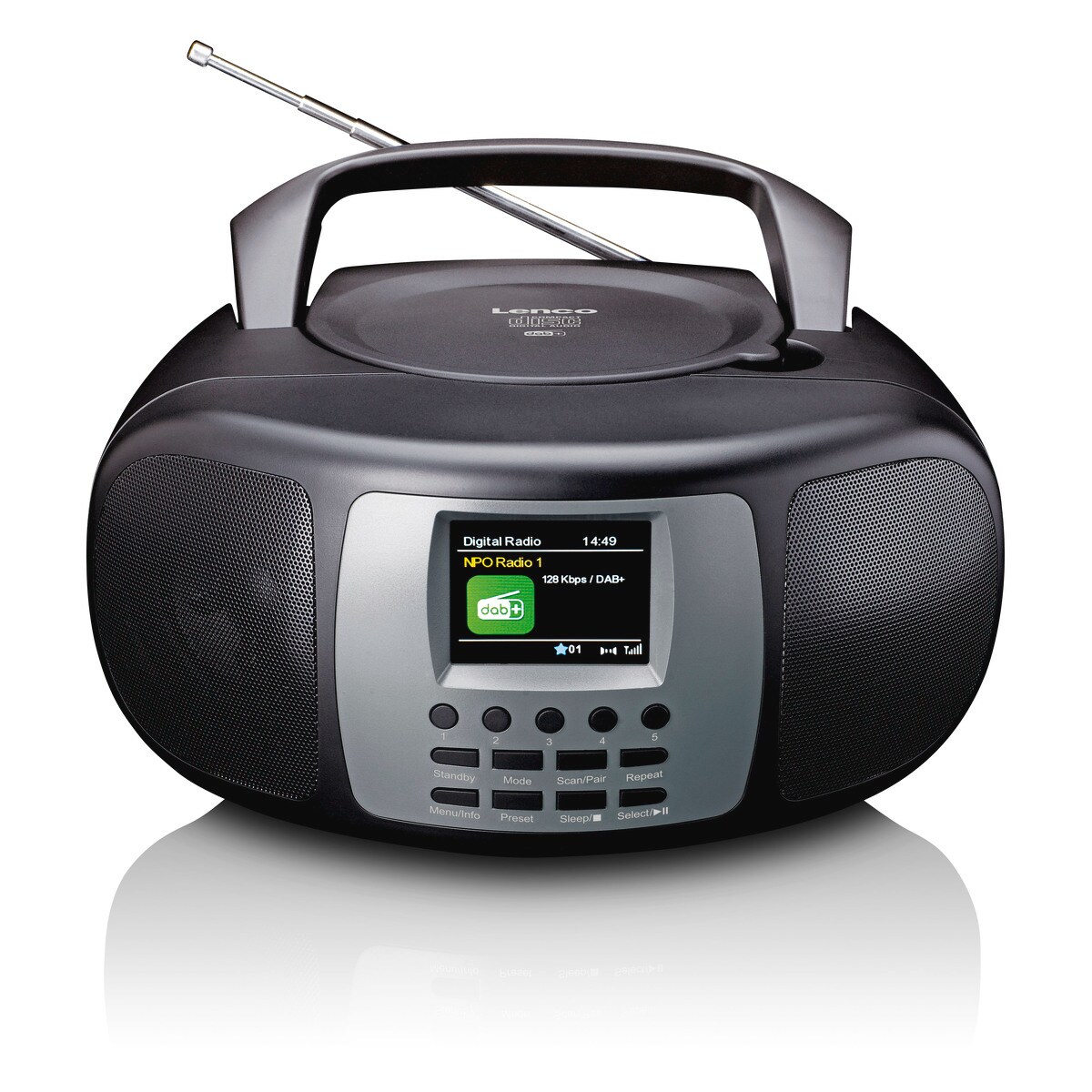 LENCO SCD-860BK Boomxbox mit DAB+/FM-Radio & BT, schwarz