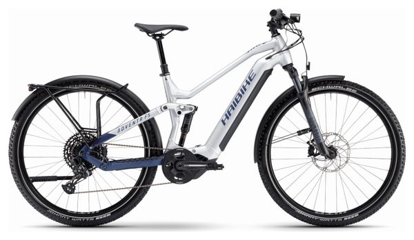 VTT Électrique Tout-Suspendu Haibike Adventr FS 9 Sram NX/SX Eagle 12V 720 Wh 29'' Argent Bleu