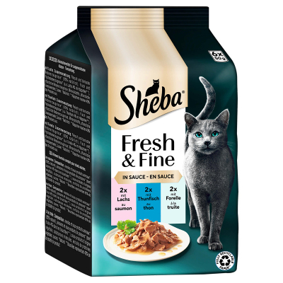Sheba Fresh&Fine Lachs Thun &Forelle 6x50g