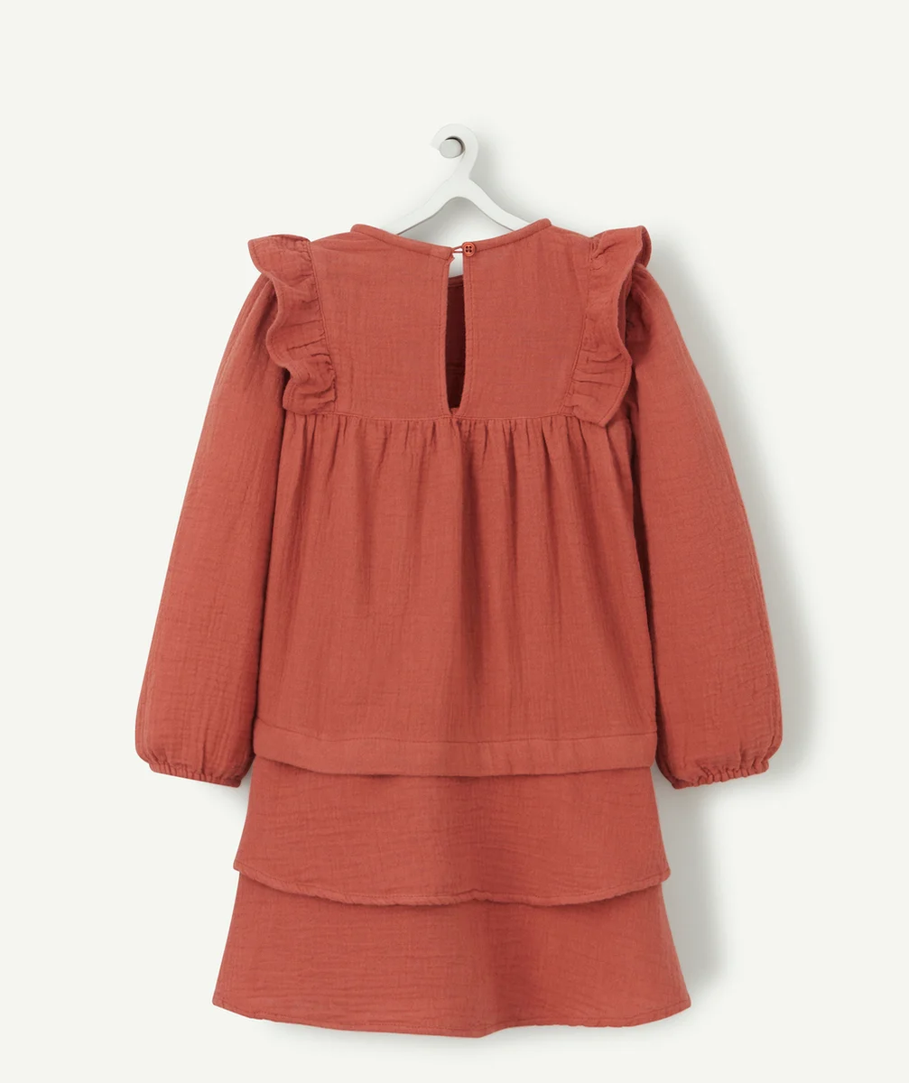 ROBE ROUILLE ÉVOLUTIVE 4 EN 1 EN GAZE DE COTON