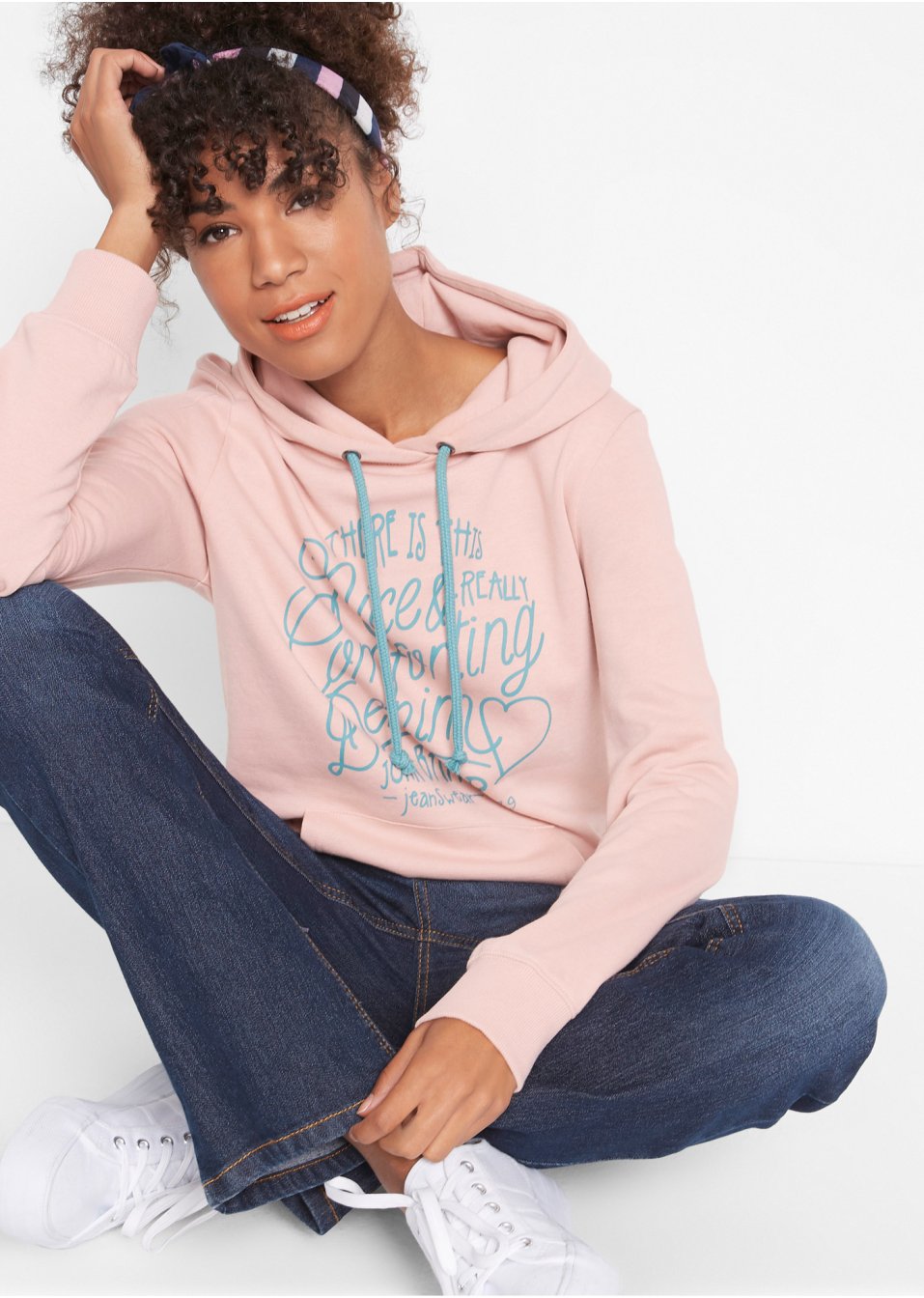 Sweat-shirt à capuche imprimé