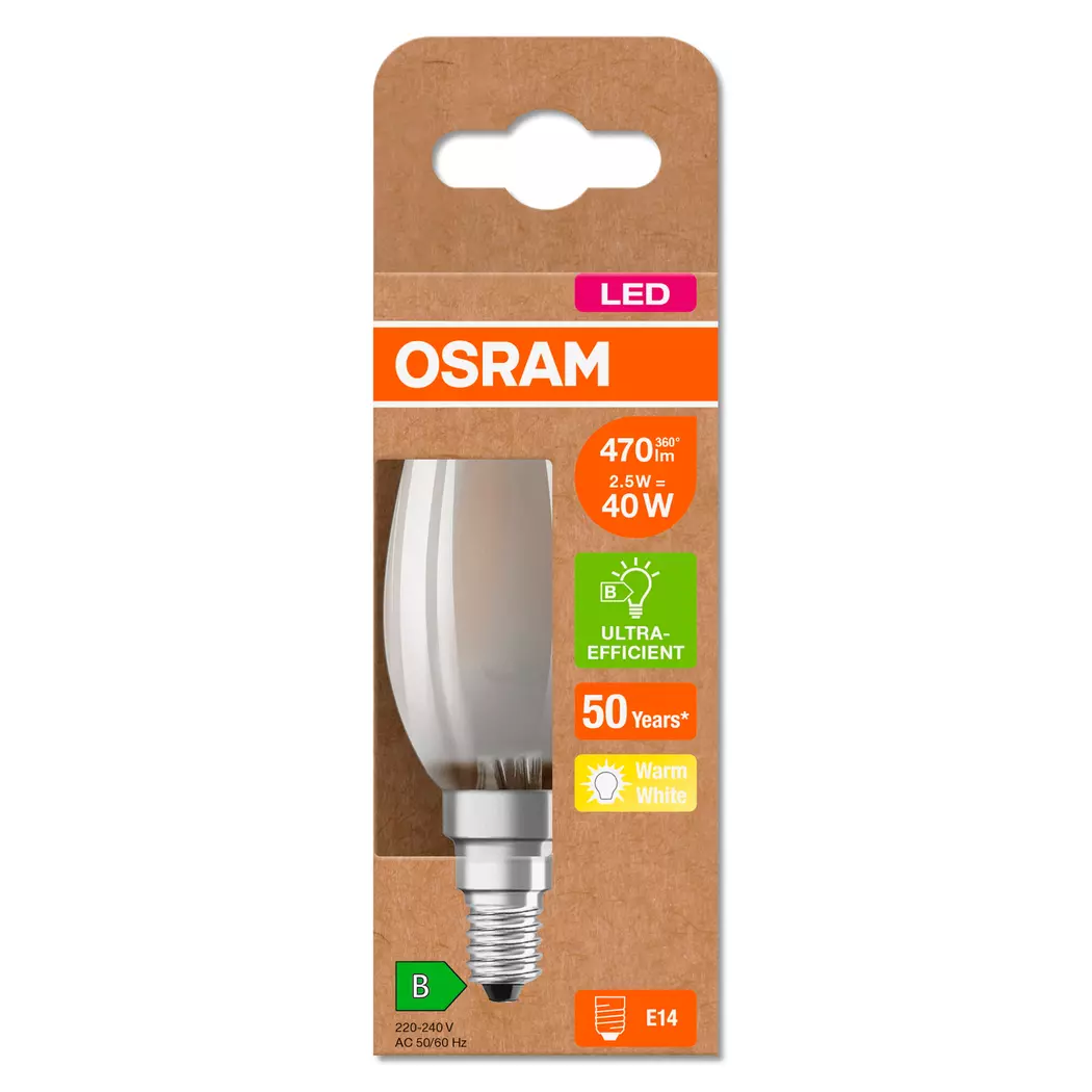 LED-Kerze E14/2,5 Watt/Energie B