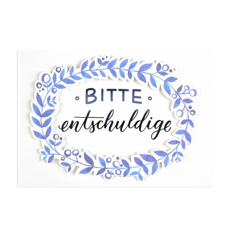 blau, L 15 x B 10,5 cm