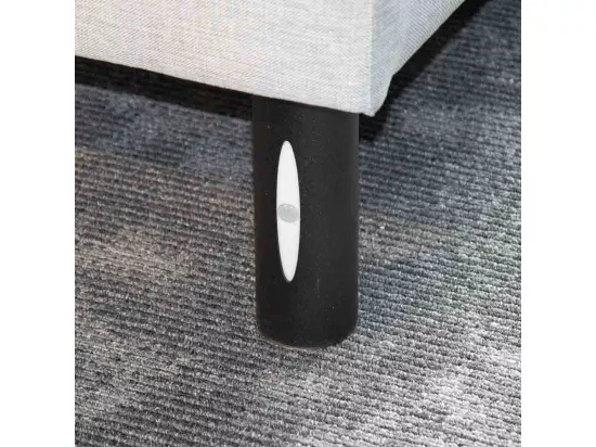 BELLECOUR LITERIE | Pied de lit cylindrique lumineux Noir Hauteur 16 cm (vendu à l'unité)