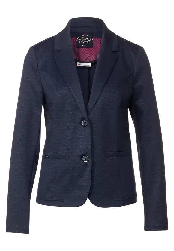 Blazer in Melangeoptik - deep blue