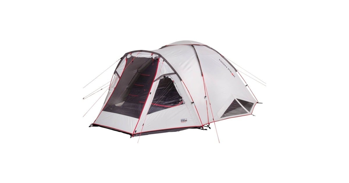High PeakAlmada 4.0 tent  (Lichtgrijs/rood)