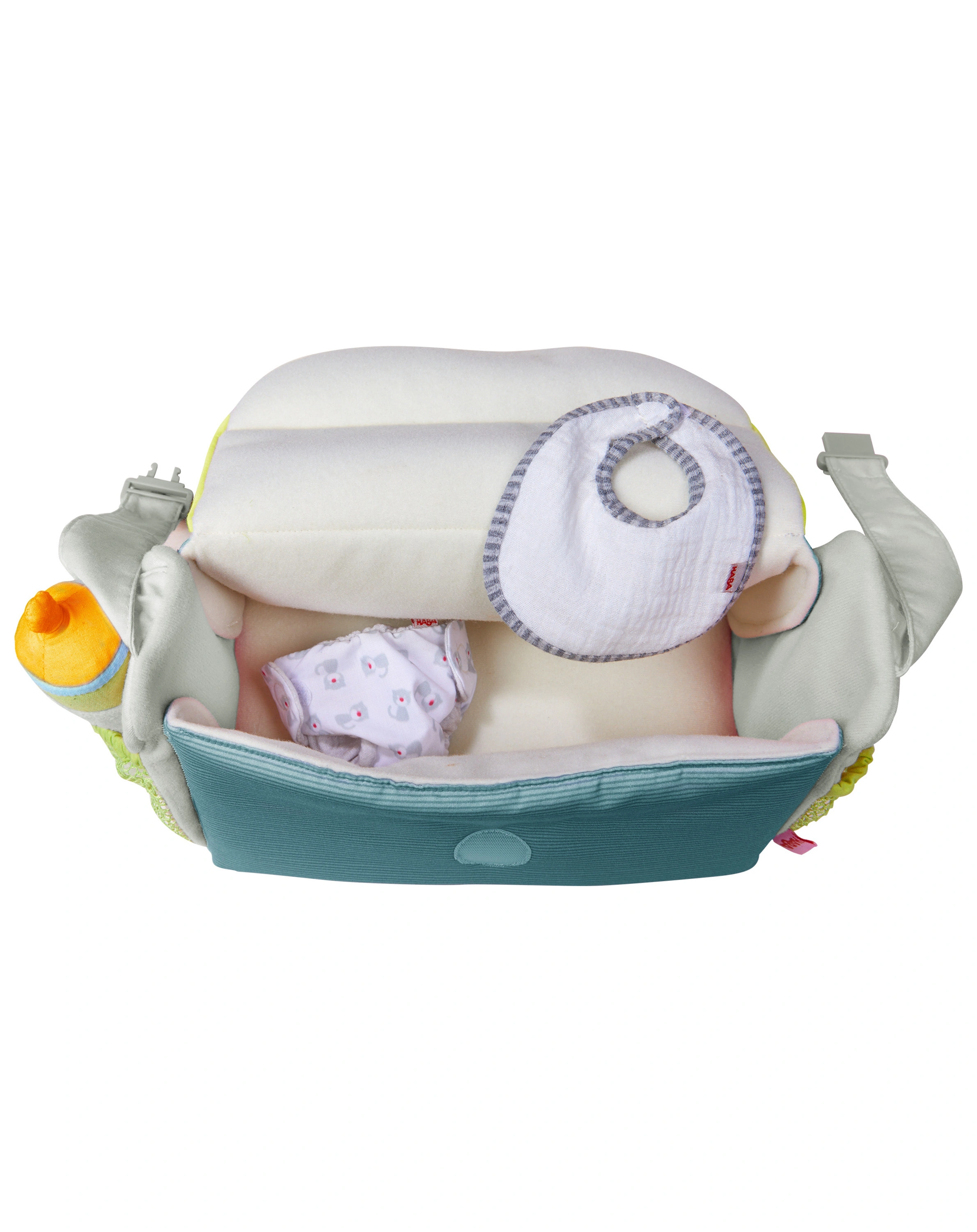 Puppen-Wickeltasche SOMMERWIESE 4-teilig