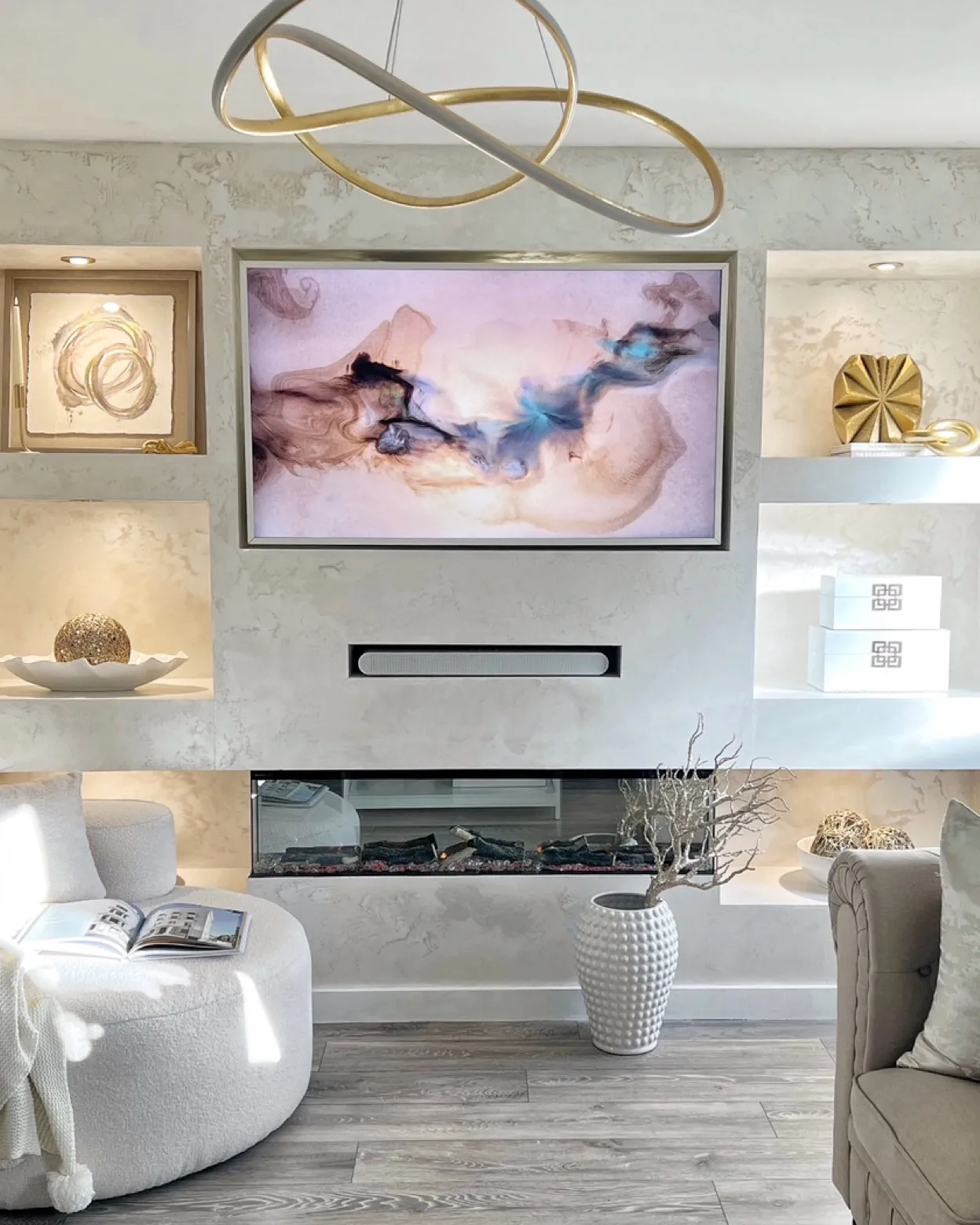 Decoratieve vaas AELIA Keramiek 25 cm Goud