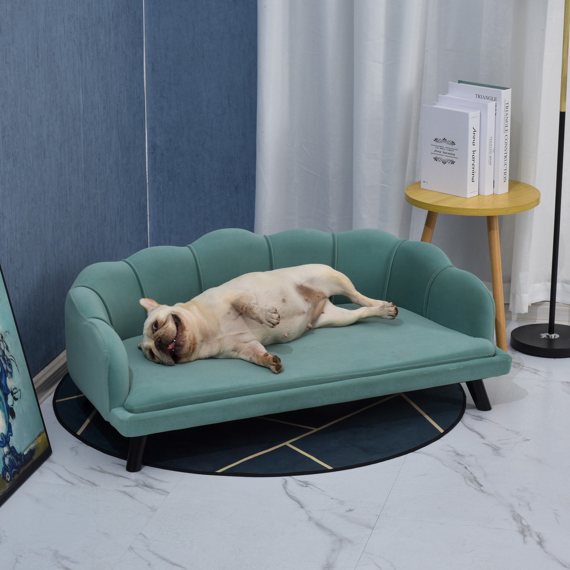 PawHut Hundesofa mit Rückenlehne 98,5B x 60,5T x 35,5H cm