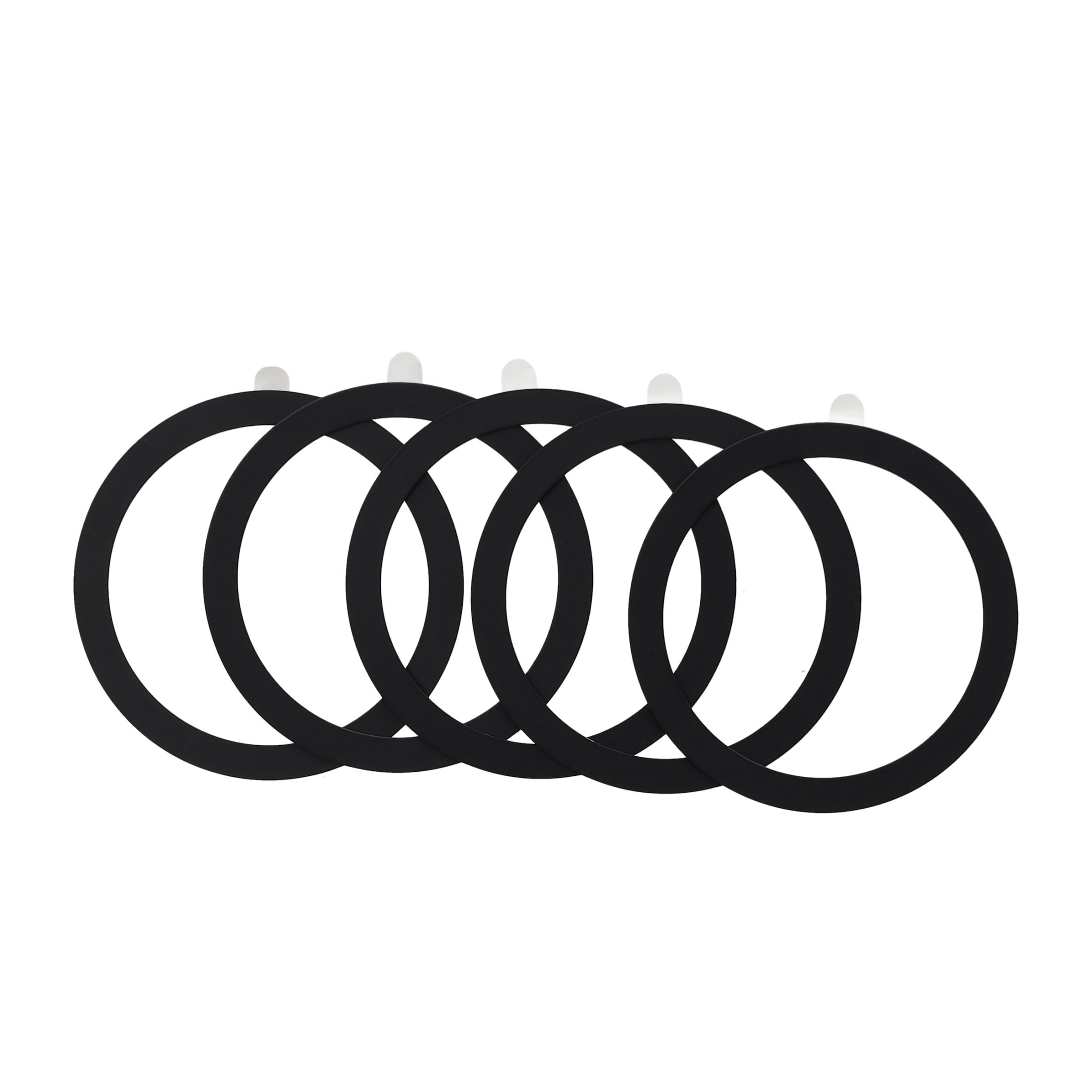 (5er Set) Magnetischer Metall MagSafe Sticker Haltering - Schwarz