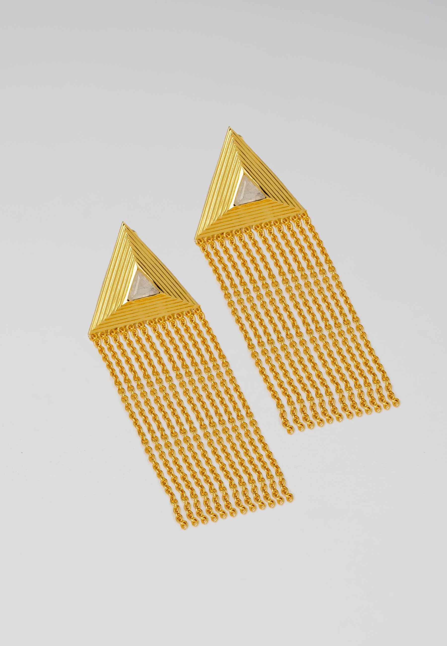 ÓPERA - Boucles d'oreilles à franges | Doré